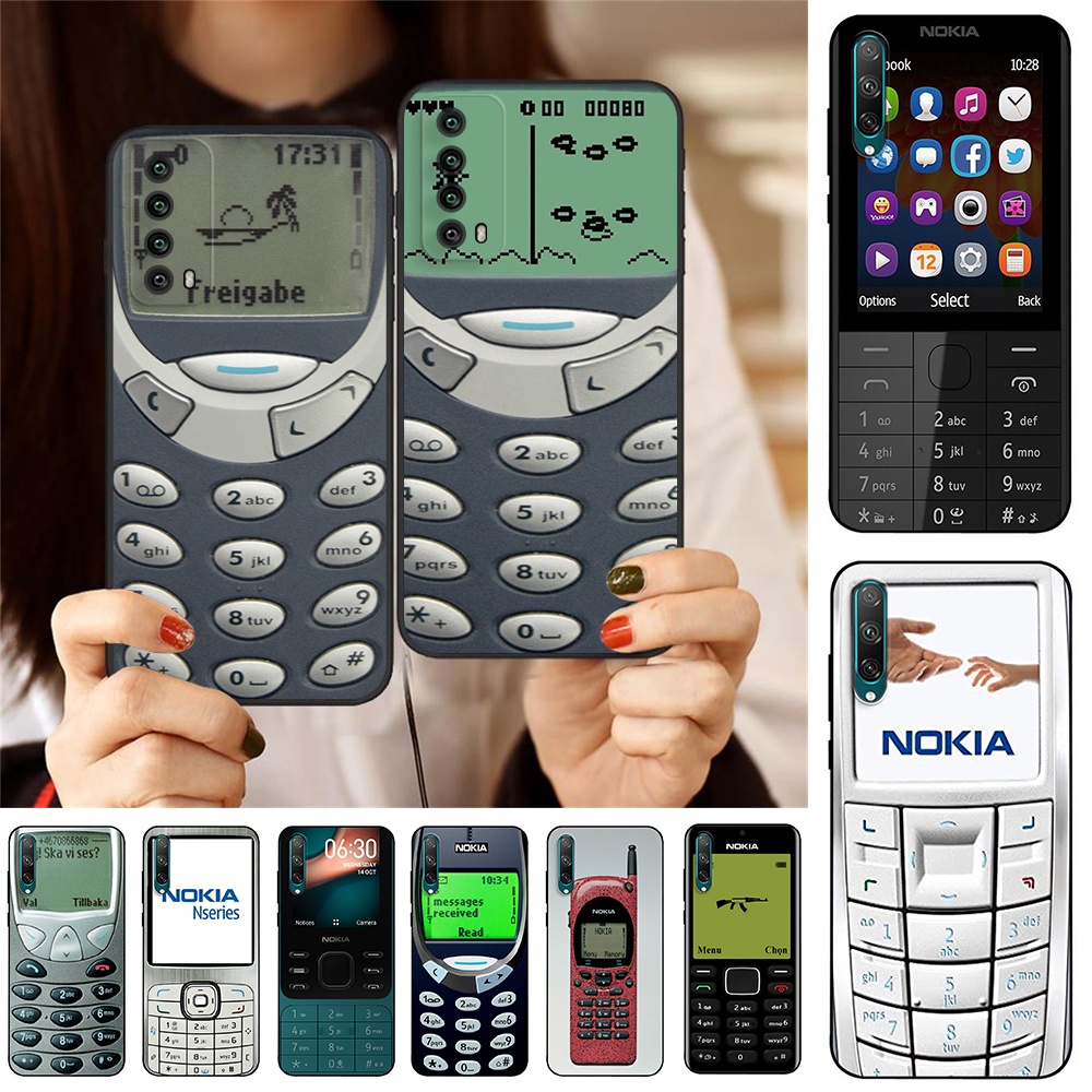 เคสโทรศัพท์มือถือ ซิลิโคนนิ่ม สีดํา สําหรับ Huawei Nova 2 Lite 2i 3i 5T 7 SE Nokia