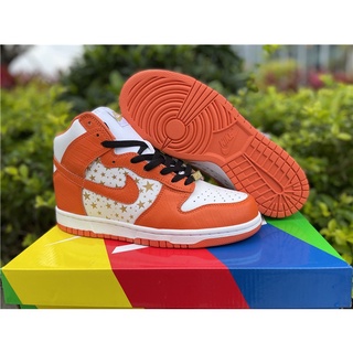 ♣♗✒Supreme x Nike SB Dunk High ”Stars Orange” ถึง 307385-181