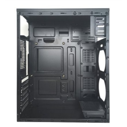 CASE (เคส) VENUZ รุ่น VC1616 ATX COMPUTER CASE with RBG LED LIGHTING - BLACK - มีไฟ RGB สวยๆแจ่มๆ