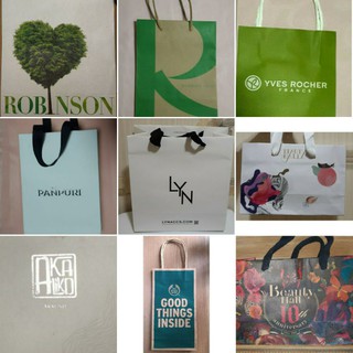 ถุงกระดาษใบเล็ก Lyn/Boots/Eveandboy/Robinson/Panpuri/BeautyHall/Akaliko