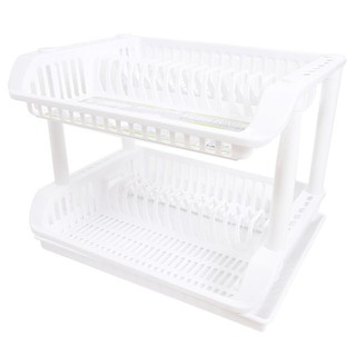 ชั้นคว่ำจาน 2 ชั้น CSP 249-2 สีขาว DISH RACK CSP 249-2 2TIER PLASTIC WHITE