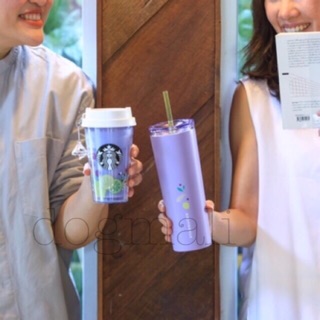 Starbucks stainless 16 oz ม่วงพาสเทล