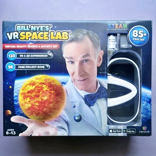 (Abacus Brands®) Bill Nyes VR Space Lab Steam For Kids ชุดท่องอวกาศพร้อมแว่น VR สำหรับเด็ก ชุดกิจกรรม ทดลองอวกาศ