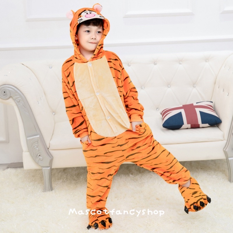 [มี COD] ชุดนอนมาสคอต เสือ (Tiger)