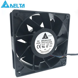 Original for delta PFC1212DE For Bitcoin GPU miner powerful cooling fan 120*120*38mm 12V PWM 4-pin 252.8 CFM 5500 RPM66