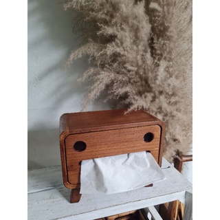 กล่องทิชชู่​ กล่องไม้​ ทิชชู่​ ตู้ทิชชู่​ ตู้ไม้สัก​ ขนาด​ ล…