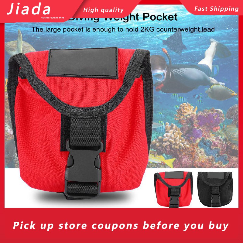 [ALMENCLA1] 1 Pair Scuba Diving Trim Counter 2kg 5lbs Weight Pocket Pouch with Quick Release
