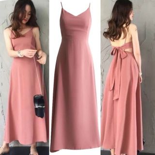 BAAO ribbon back summer maxi dress.