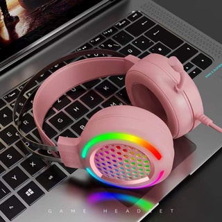 🚀พร้อมส่ง🚀หูฟังเกมมิ่ง หูฟังเล่นเกม หูฟังสตรีมเกม หูฟังมีไมค์ gaming headphone