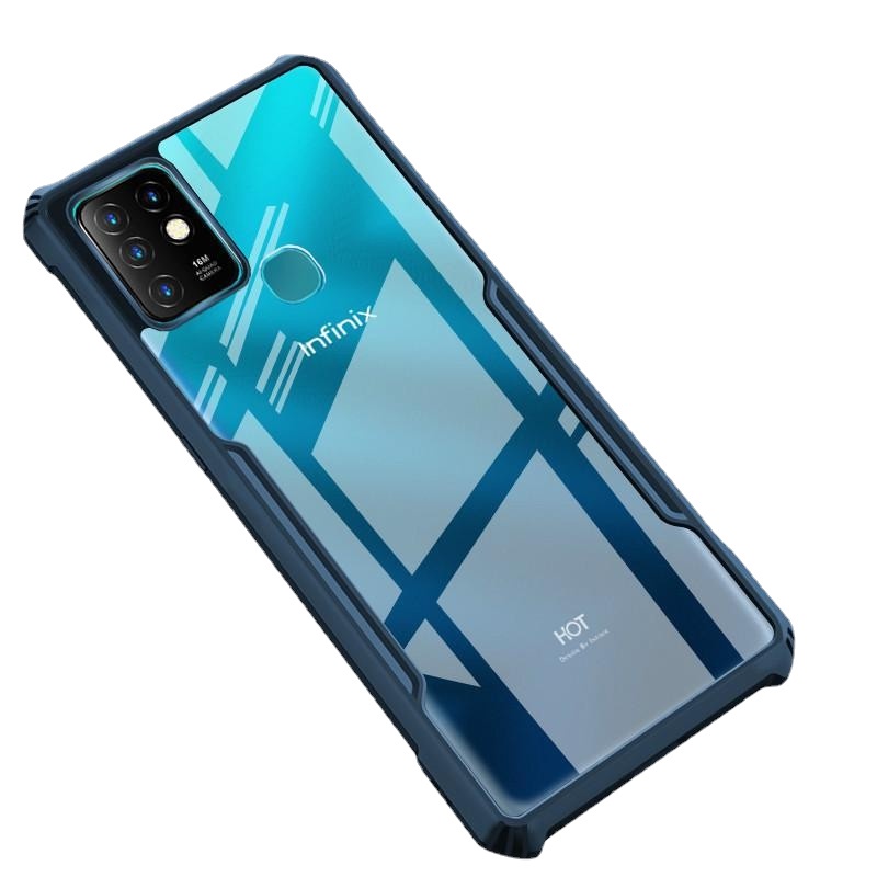 สําหรับ Infinix Hot 10i 10s 10t 10 Play ไฮบริด ซิลิโคนนิ่ม กันกระแทก กันชน และเคสฝาหลัง PC แบบแข็ง