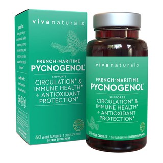 Siampill-สารสกัดเปลือกสน Viva Naturals Pycnogenol, 100mg, 60 Veggie Capsules