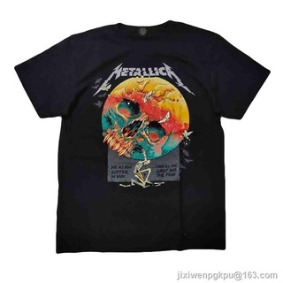 CZH เสื้อวง Metallica T-Shirt Rock เสื้อยืดวงร็อค เสื้อวงเมทัลลิกา oversize SML