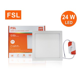 โคมฝังเหลี่ยม FSL-PN-12-24W (SQUARE) แสงขาวและแสงวอร์มไวท์