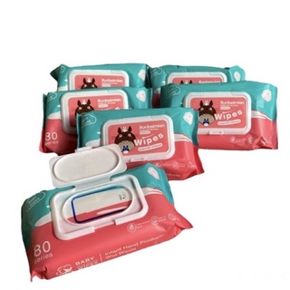 ✨Runbeierทิชชู่เปียก✨ ราคาถูก‼️‼️มีฝาปิด ผ้าเช็ดทำความสะอาดผ…