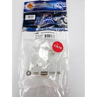 ✔ของแท้✔ หัวแลน (LAN) RJ45 CAT6 LINK (US-1002)(US-1002A) (10/Pack) Original ของแท้ คุณภาพดี