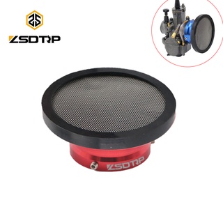 Universal 50mm Motorcycle Air Filter Wind Horn Cup Alloy Trumpet with Guaze High Flow Intake Pipe Modified Scooter