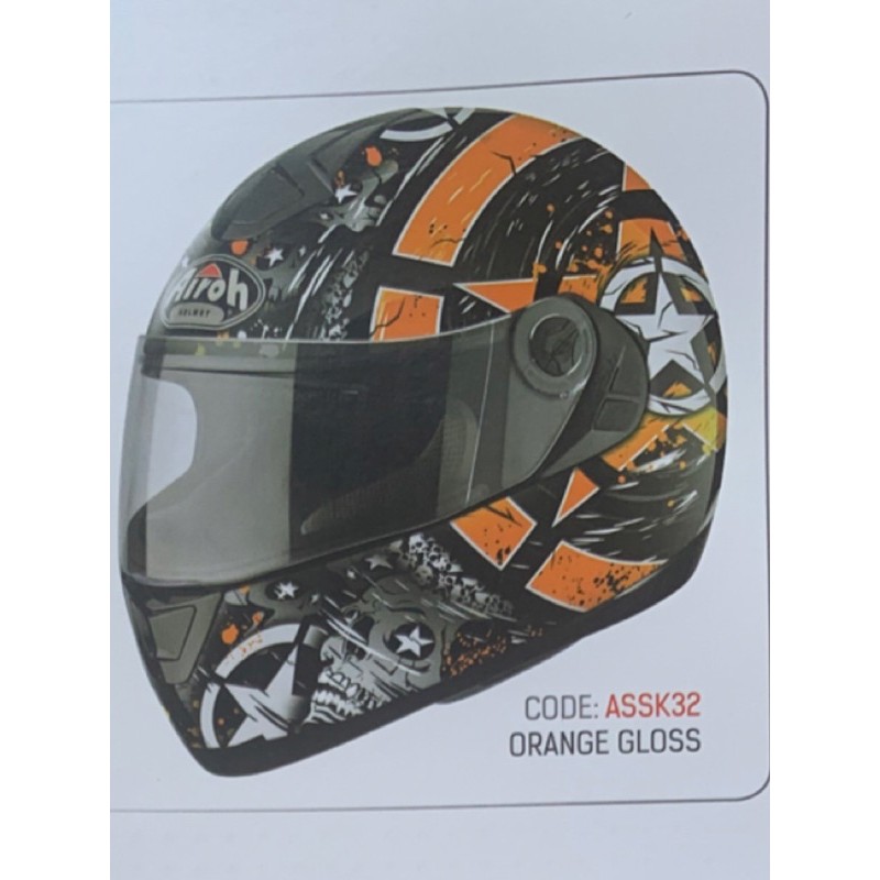 หมวกกันน้อค Airoh Helmet Aster-X Orange Gross ของแท้