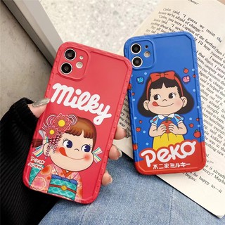 เคสซิลิโคน เคสไอโฟน เคส iPhone 14 Pro Max iPhone 13 Pro Max iPhone 12 Pro Max iPhone 11 Pro Max iPhone X XR XS Max Fashion Cartoon Fujiya Milky Peko Snow White Soft Silicone Case
