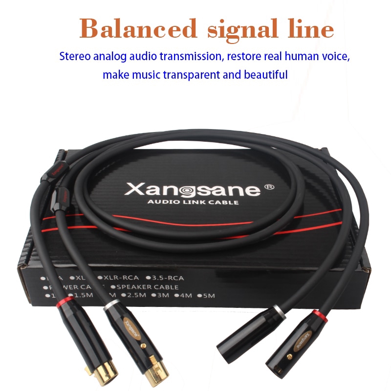 Xangsane Fever XLR Cables with HiFi Hi-end Audiophile Balanced XLR Connector P9LB