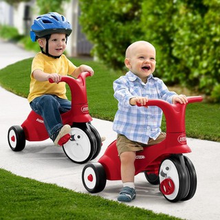 Radio Flyer Scoot 2 Pedal Trike &amp; Ride-On ขาไถแปลงเป็นจักรยาน