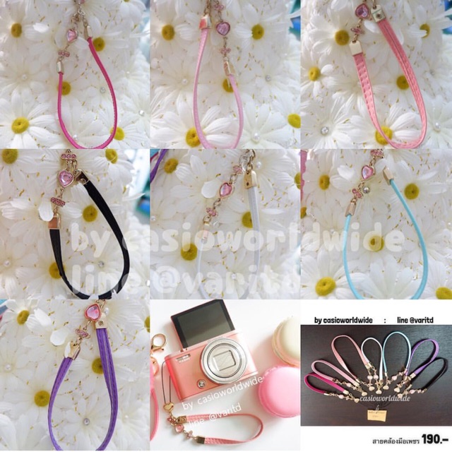 พร้อมส่ง สายคล้องมือ คล้องกล้องหรือกุญแจต่างๆได้ รุ่นเพชร ราคา ถูกที่สุด ดีลบีเคเค แกลเลอรีภาพที่ 2