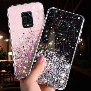 Xiaomi Redmi K30 Pro Zoom Note 8 Pro 8T Redmi Note 9S Note 9 Pro Max Phone Case Silver Foil Bling Star Glitter Soft Cover Shell