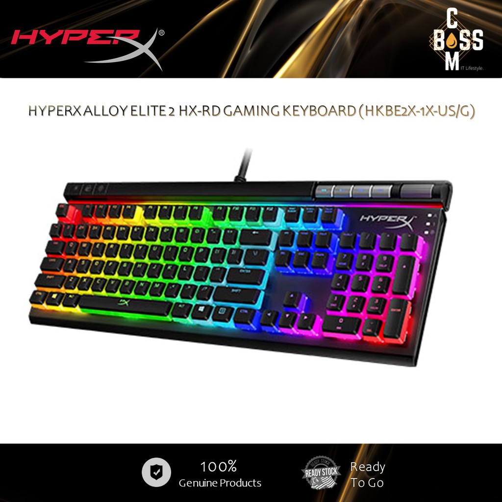 HYPERX ALLOY ELITE 2 HX-RD GAMING KEYBOARD (HKBE2X-1X-US/G)