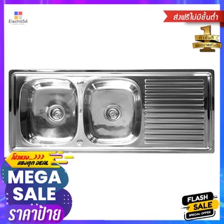 ซิงค์ฝัง 2หลุม 1ที่พัก LINEA VIVA S120 สเตนเลสBuilt-in Sink 2B1D LINEA VIVA S 120 SS