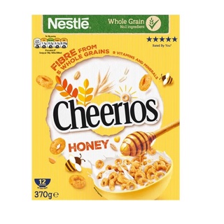 Cheerios Honey Cereal 370g ซีเรียล อาหารเช้า อาหารเช้าเด็ก อาหารเช้าซีเรียล