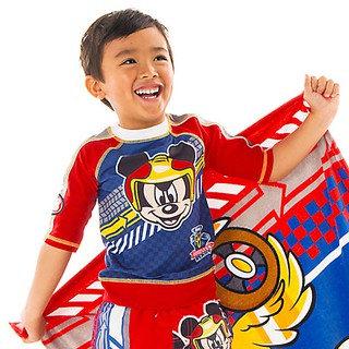 Mickey Mouse Rash Guard for Boys - Mickey and the Roadster Racers from Disney USA ของแท้100% นำเข้าจากอเมริกา (Size 7/8)