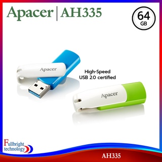 แฟลชไดฟ์ Apacer รุ่น AH335 USB 2.0 Flash Drive มีให้เลือกความจุ 32GB / 64GB