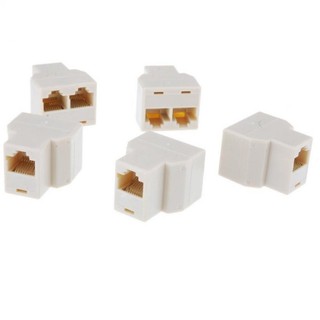 RJ45 Splitter 1 to 2 Way LAN Network Ethernet Adapter High Quality