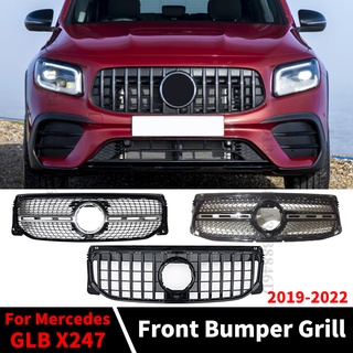 ตะแกรงกระจังหน้า ติดกันชนหน้ารถยนต์ สําหรับ Mercedes Benz GLB X247 W247 2019 2020 2021 2022 AMG Line GT