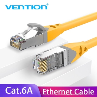 Vention Cat6A Ethernet Cable Double Shielded Rj45 10 Gbps สายเครือข่ายความเร็วสูงสําหรับคอมพิวเตอร์แล็ปท็อปอินเทอร์เน็ต