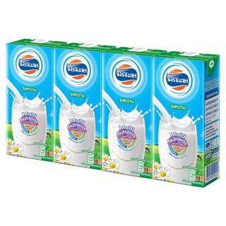 🔥แนะนำ!! โฟร์โมสต์ ผลิตภัณฑ์นมยูเอชที รสหวาน 180มล. x 4 กล่อง Foremost UHT sweetened milk product 180ml x 4pcs