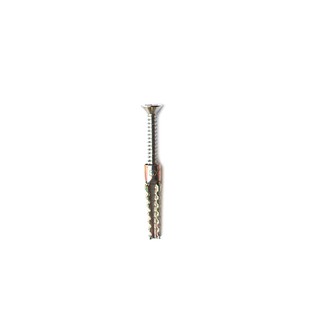 🔥สินค้าขายดี!! MR METAL พุ๊กตะกั่วพร้อมสกรู ขนาด 1/4 นิ้ว (แพ็ค 2 ตัว) สีเงิน - ทอง
