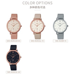 นาฬิกาข้อมือผู้หญิง Casio Sheen SHE-4539CGM-4A ของแท้รับประกันศูนย์ 2 ปี