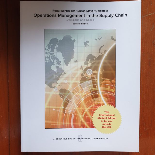 ส่งฟรี!!! ไม่ง้อโค้ด Text Book บริหารธุรกิจ "Operations Management in the Supply Chain - Decisions and Cases"