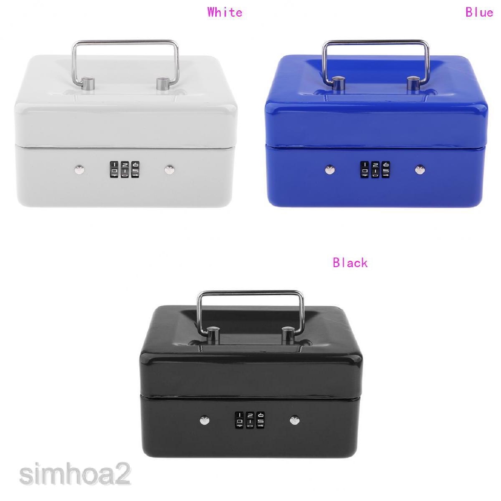 Password Mini Cash Box Piggy Bank Cash Coins Money Bill Home Safe Box ...