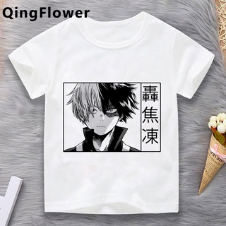 เสื้อยืด พิมพ์ลายกราฟิก My Hero Academia Boku No Hero Academia Bakugou Todoroki สําหรับเด็กผู้ชาย และผู้หญิง