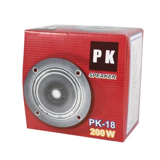 PK SPEAKER ลำโพง ทวิตเตอร์ เสียงแหลม ติดเครื่องเสียง 200W PK 18 สีดำ (1คู่)