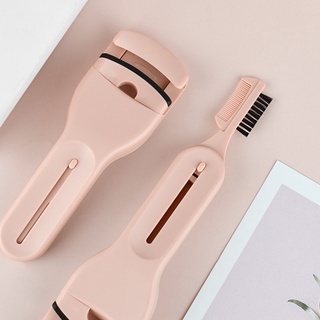 【Ready Stock】Malian Long Lasting 3D Eyelash Curler &amp; Eyebrow Comb 2 in 1 Beauty Tools NO.0602