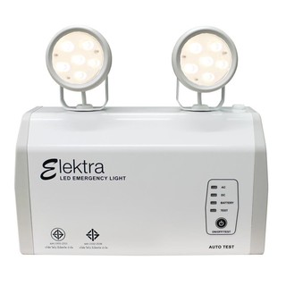 ไฟฉุกเฉิน ไฟสำรอง LED ELEKTRA E206W สีขาว EMERGENCY LIGHT LED ELEKTRA E206W WHITE