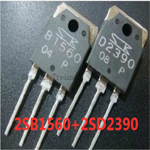 B1560 D2390 2 4PCS คู่ (2pcs 2SB1560 + 2pcs 2SD2390) รับประกันคุณภาพ Mlc ( + 2SD2390),