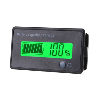 kiss * ตัวบ่งชี้ความจุแบตเตอรี่ตะกั่วกรด 12V-84V โวลต์มิเตอร์จอ LCD