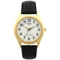 Casio นาฬิกาข้อมือผู้ชาย สีดำ สายหนัง รุ่น MTP-1093Q-7B2RDF