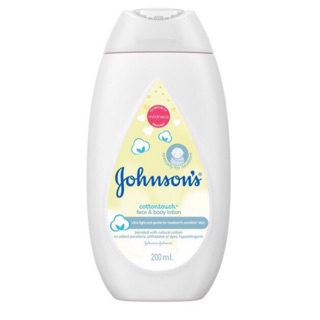 จอห์นสัน Johnsons Cotton Touch Face &amp; Body Lotion 200 ml ผลิต 02/2022