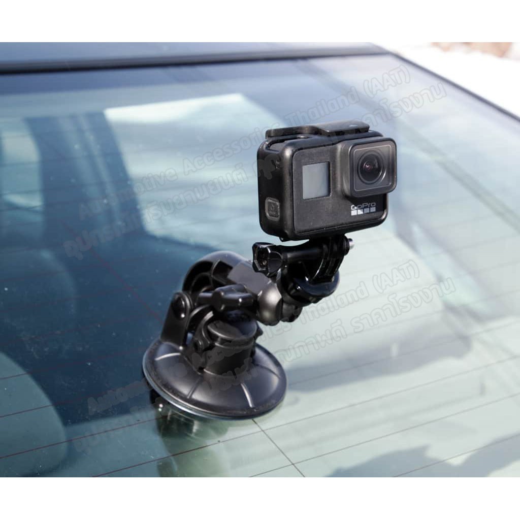 ตัวดูดกระจกสำหรับกล้อง Action Camera ติดรถยนต์ กล้องติดหน้ารถยนต์ Gopro Xiaomi SJCAM