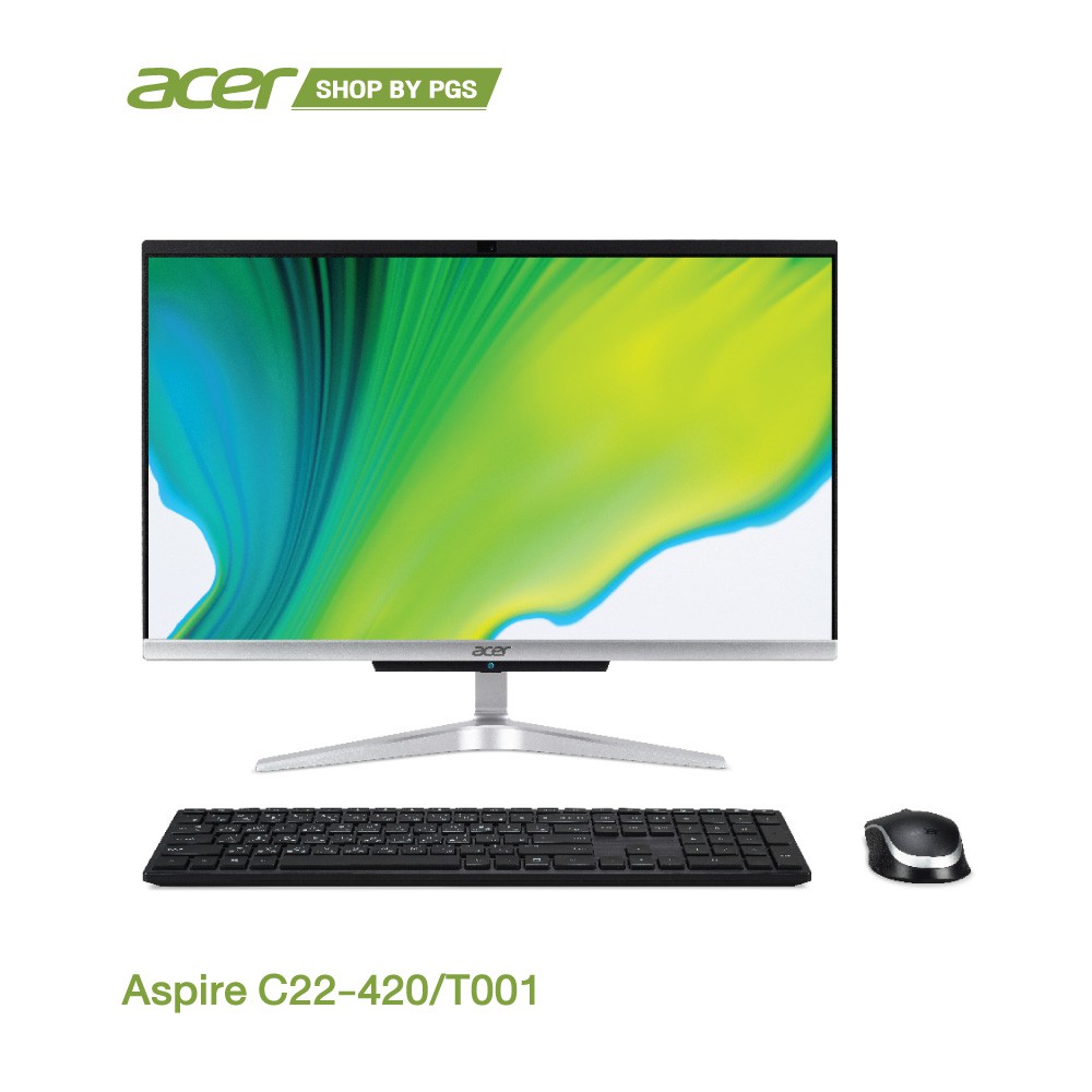 Acer Aspire All In One C22-420/T001คอมพิวเตอร์ตั้งโต๊ะแบบออลอินวัน 21.5 inch AMD R3-3250U RAM 8GB DDR4/SSD 512GB