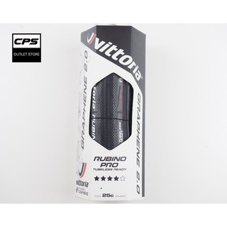 ยางนอก Vittoria รุ่น Rubino Pro IV G2.0  700*25-622 TLR Tubeless Ready ขอบงัด / 1 เส้น (สินค้าถูกลิขสิทธิ์นำเข้าถูกต้อง)